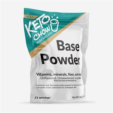 keto chow base powder|Nutrition And Ingredients